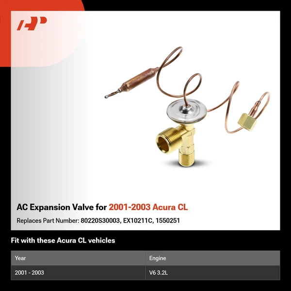 AC Expansion Valve for 2001-2003 Acura CL