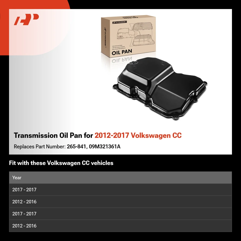 Transmission Oil Pan for 2012-2017 Volkswagen CC