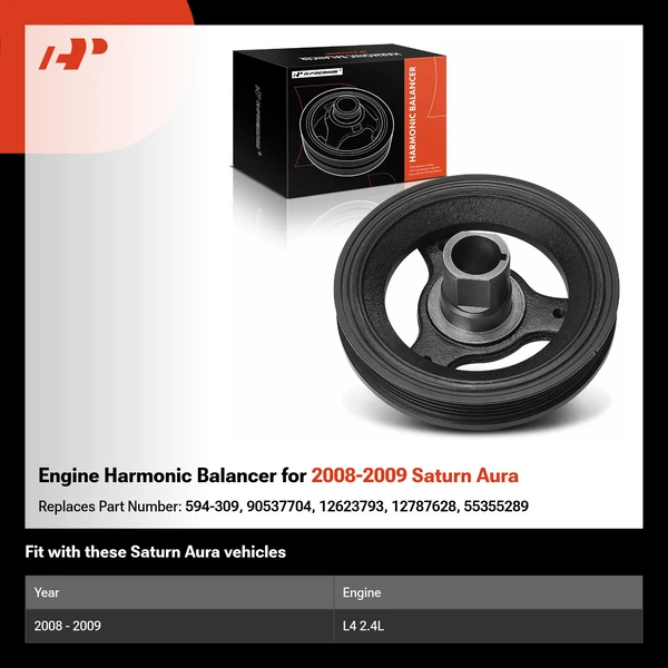 Engine Harmonic Balancer for 2008-2009 Saturn Aura