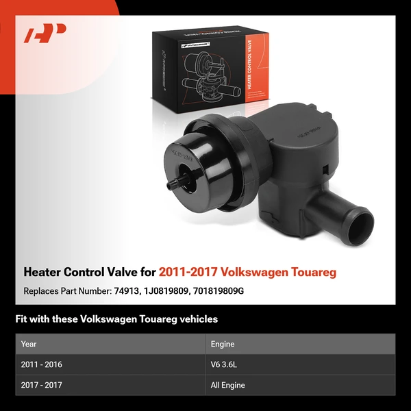 Heater Control Valve for 2011-2017 Volkswagen Touareg