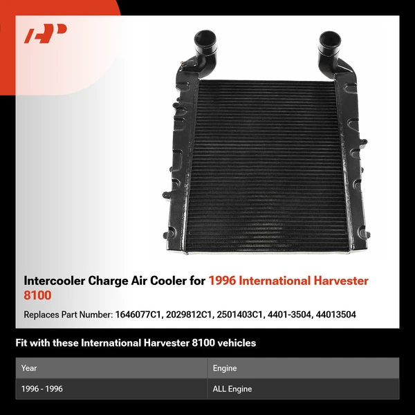 Intercooler Charge Air Cooler for 1996 International Harvester 8100