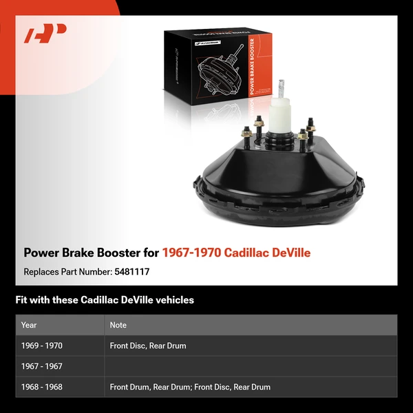 Power Brake Booster for 1967-1970 Cadillac DeVille