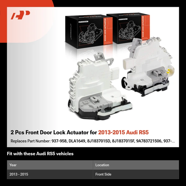 2 Pcs Front Door Lock Actuator for 2013-2015 Audi RS5