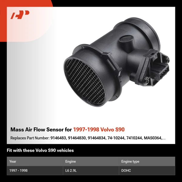 Mass Air Flow Sensor for 1997-1998 Volvo S90