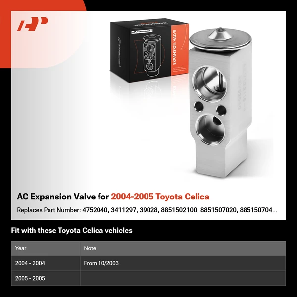AC Expansion Valve for 2004-2005 Toyota Celica