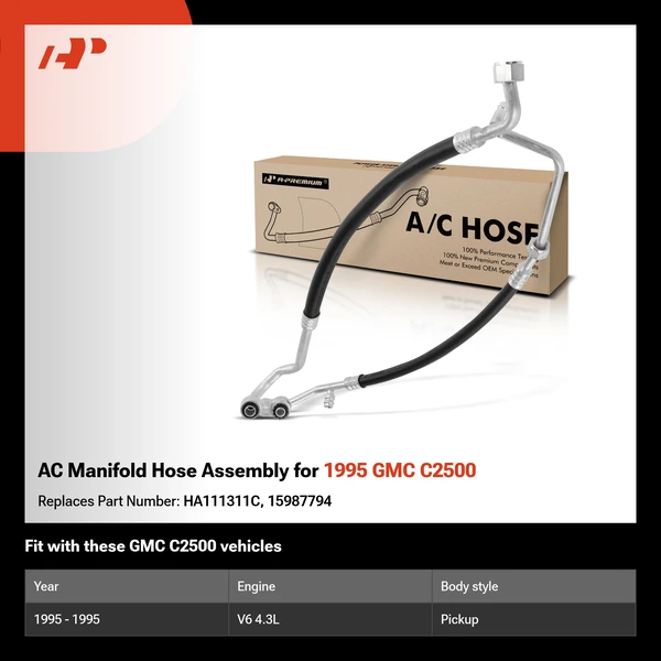 AC Manifold Hose Assembly for 1995 GMC C2500