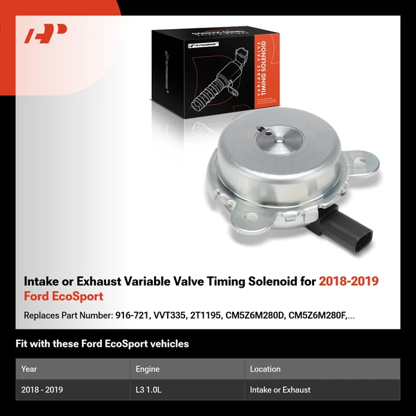 Intake or Exhaust Variable Valve Timing Solenoid for 2018-2019 Ford EcoSport