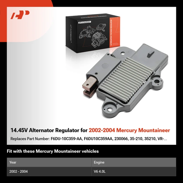 14.45V Alternator Regulator for 2002-2004 Mercury Mountaineer