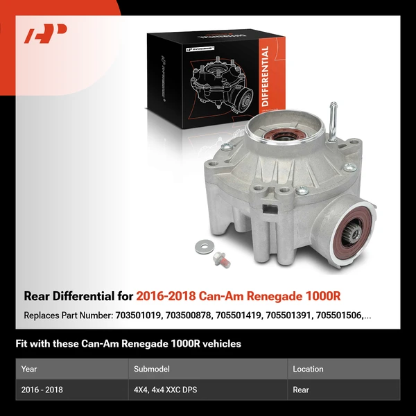 Rear Differential for 2016-2018 Can-Am Renegade 1000R