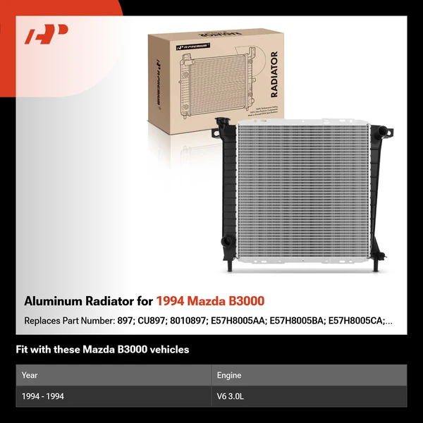 Aluminum Radiator for 1994 Mazda B3000