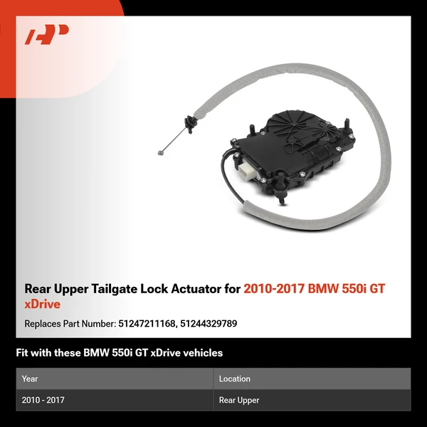 Rear Upper Tailgate Lock Actuator for 2010-2017 BMW 550i GT xDrive