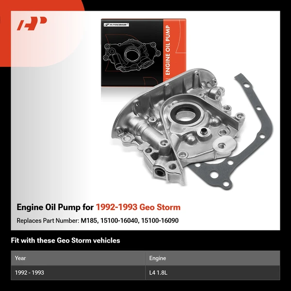 Engine Oil Pump for 1992-1993 Geo Storm