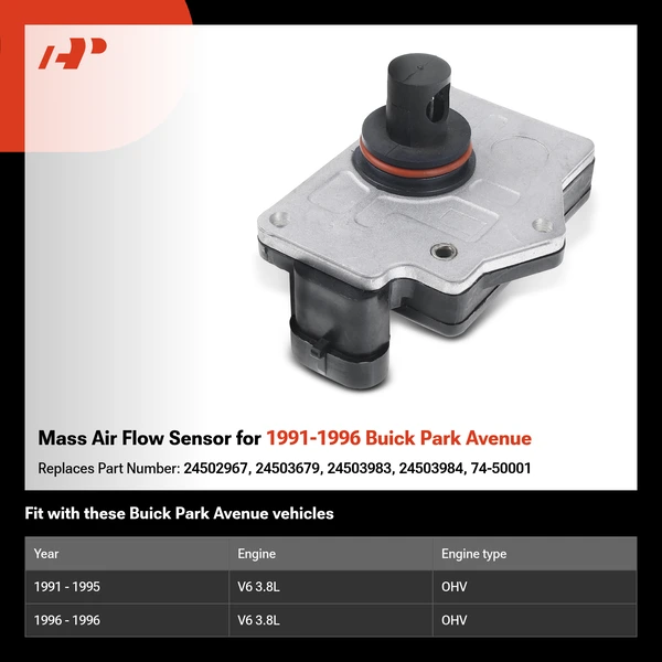 Mass Air Flow Sensor for 1991-1996 Buick Park Avenue