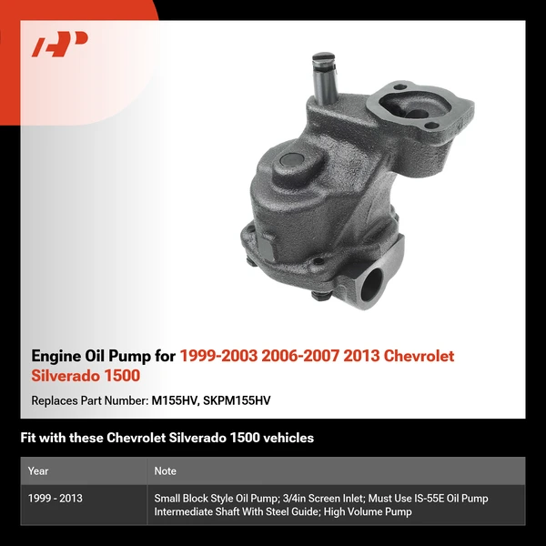 Engine Oil Pump for 1999-2003 2006-2007 2013 Chevrolet Silverado 1500