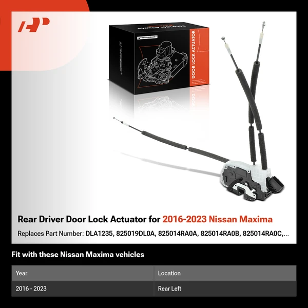 Rear Driver Door Lock Actuator for 2016-2023 Nissan Maxima