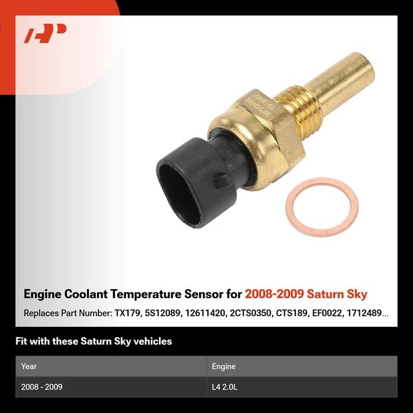 Engine Coolant Temperature Sensor for 2008-2009 Saturn Sky