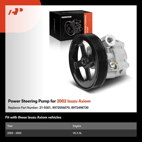 Power Steering Pump for 2002 Isuzu Axiom