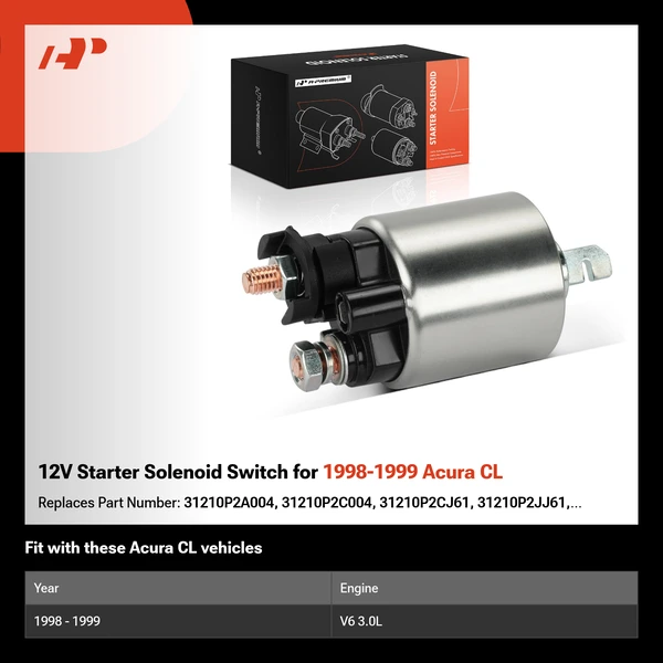 12V Starter Solenoid Switch for 1998-1999 Acura CL
