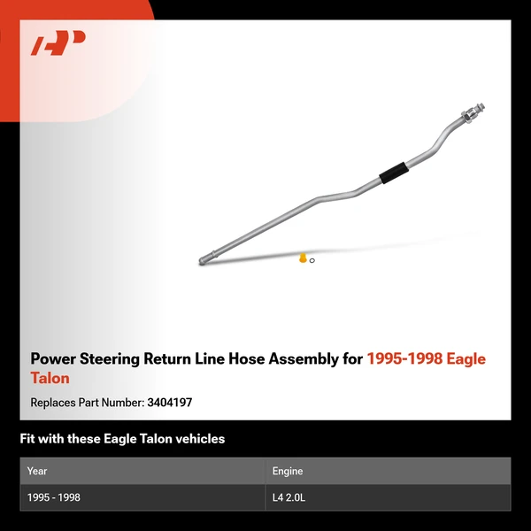 Power Steering Return Line Hose Assembly for 1995-1998 Eagle Talon