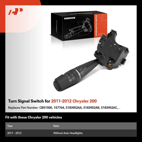 Turn Signal Switch for 2011-2012 Chrysler 200