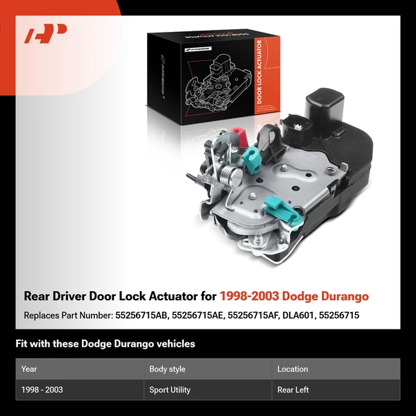 Rear Driver Door Lock Actuator for 1998-2003 Dodge Durango