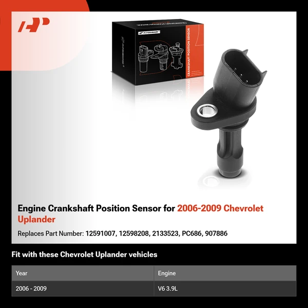 Engine Crankshaft Position Sensor for 2006-2009 Chevrolet Uplander