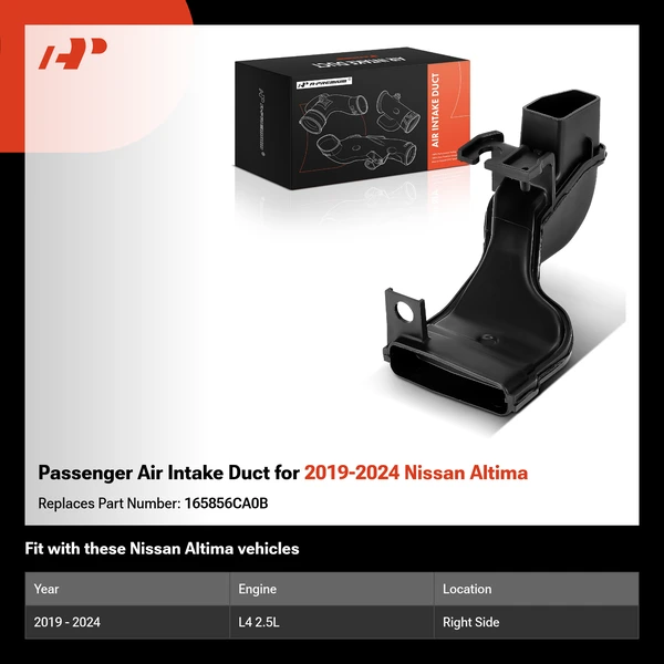 Passenger Air Intake Duct for 2019-2024 Nissan Altima