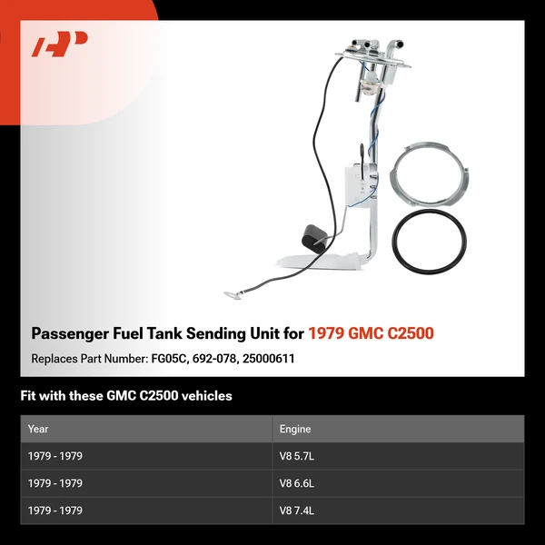 Passenger Fuel Tank Sending Unit for 1979 GMC C2500