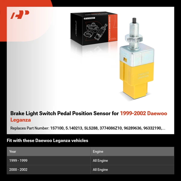 Brake Light Switch Pedal Position Sensor for 1999-2002 Daewoo Leganza