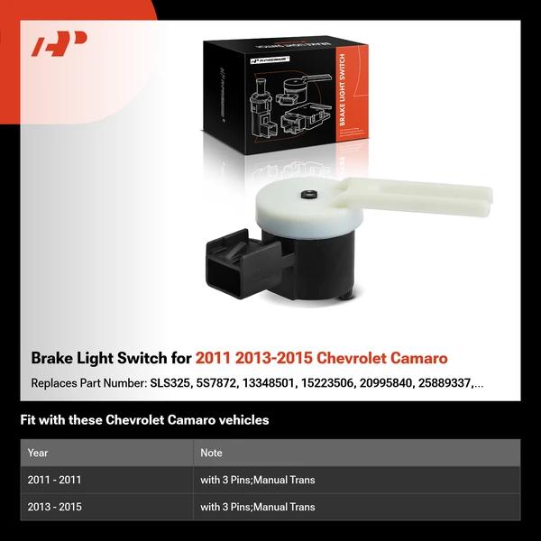 Brake Light Switch for 2011 2013-2015 Chevrolet Camaro
