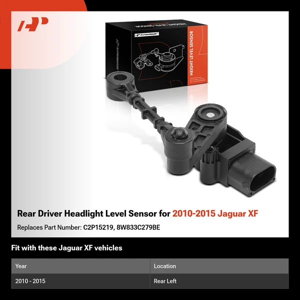 Rear Driver Headlight Level Sensor for 2010-2015 Jaguar XF