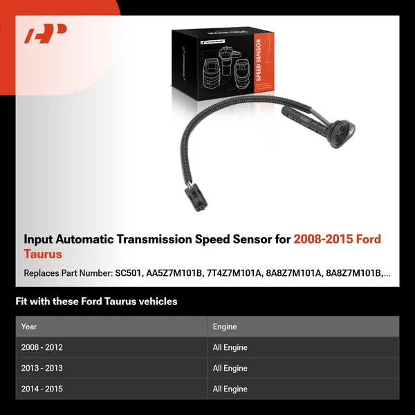 Input Automatic Transmission Speed Sensor for 2008-2015 Ford Taurus
