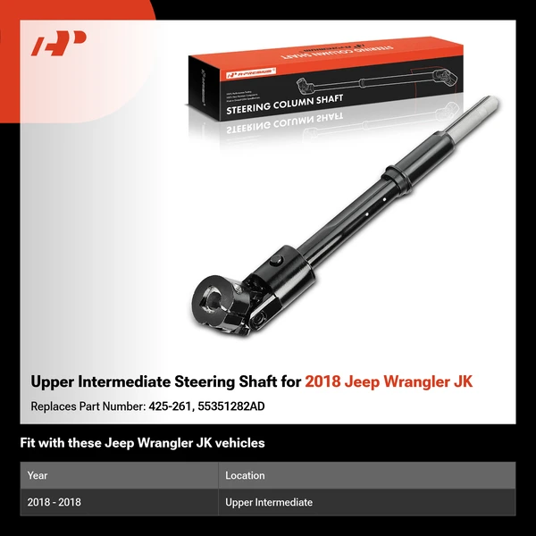 Upper Intermediate Steering Shaft for 2018 Jeep Wrangler JK