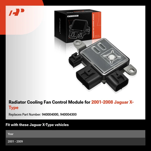 Radiator Cooling Fan Control Module for 2001-2008 Jaguar X-Type