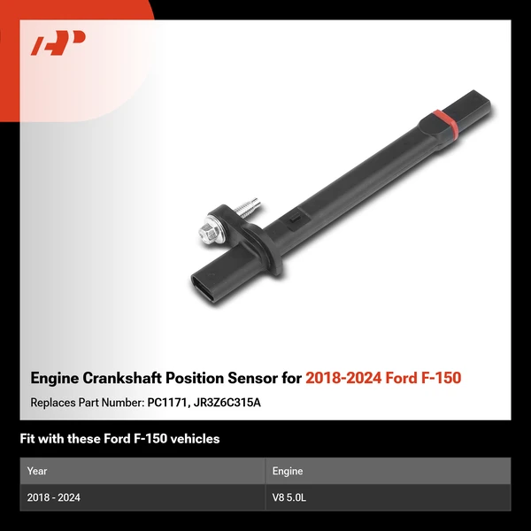 Engine Crankshaft Position Sensor for 2018-2024 Ford F-150