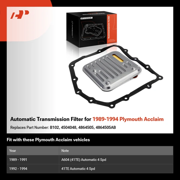 Automatic Transmission Filter for 1989-1994 Plymouth Acclaim