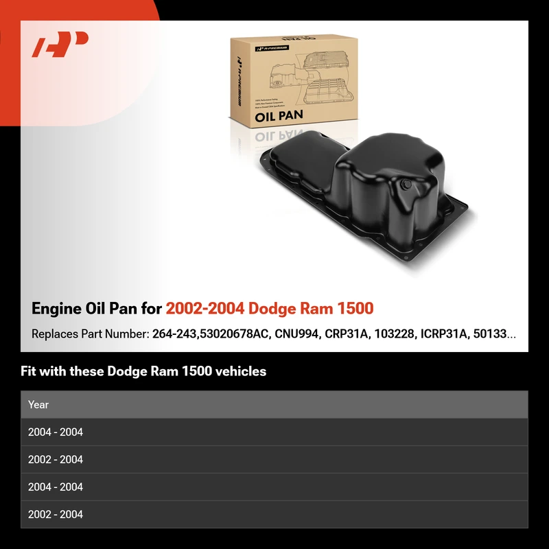 Engine Oil Pan for 2002-2004 Dodge Ram 1500