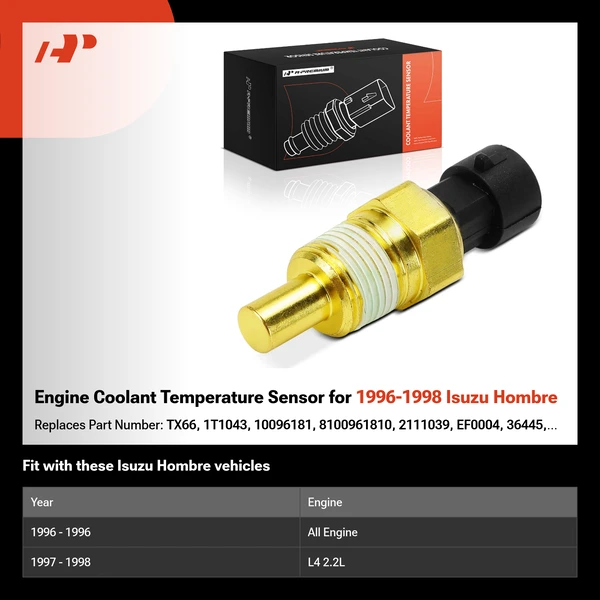 Engine Coolant Temperature Sensor for 1996-1998 Isuzu Hombre
