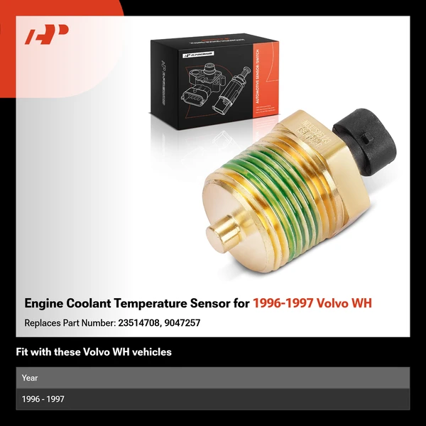 Engine Coolant Temperature Sensor for 1996-1997 Volvo WH