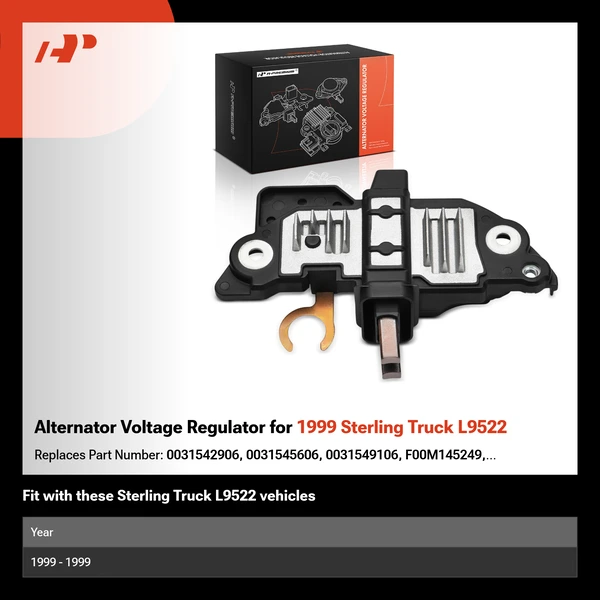 Alternator Voltage Regulator for 1999 Sterling Truck L9522