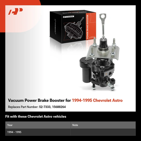 Vacuum Power Brake Booster for 1994-1995 Chevrolet Astro