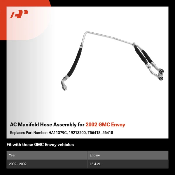 AC Manifold Hose Assembly for 2002 GMC Envoy