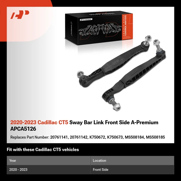 2020-2023 Cadillac CT5 Sway Bar Link Front Side A-Premium APCA5126