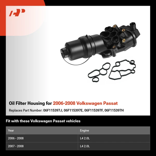 Oil Filter Housing for 2006-2008 Volkswagen Passat