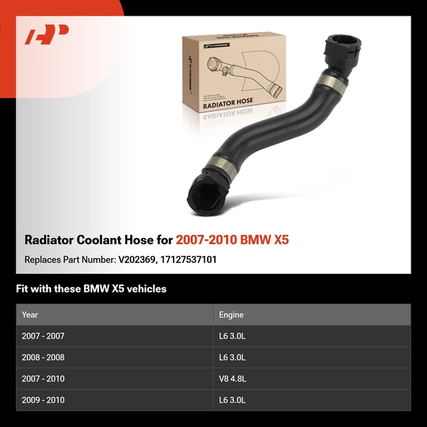 Radiator Coolant Hose for 2007-2010 BMW X5