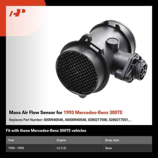 Mass Air Flow Sensor for 1993 Mercedes-Benz 300TE