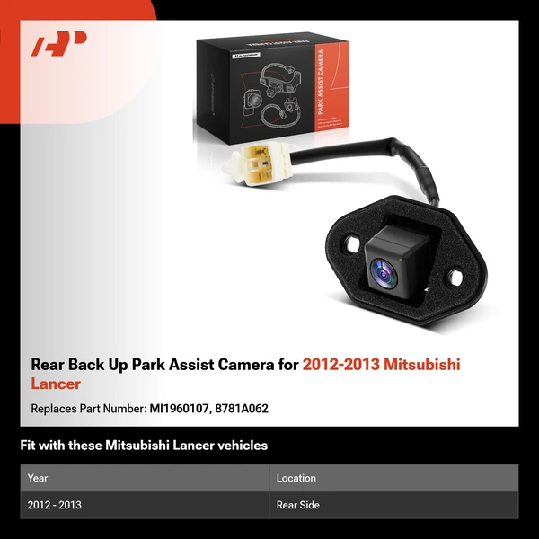 Rear Back Up Park Assist Camera for 2012-2013 Mitsubishi Lancer