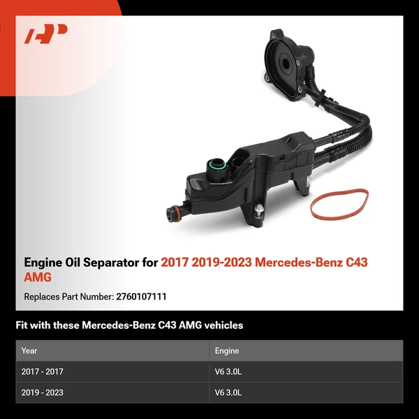 Engine Oil Separator for 2017 2019-2023 Mercedes-Benz C43 AMG