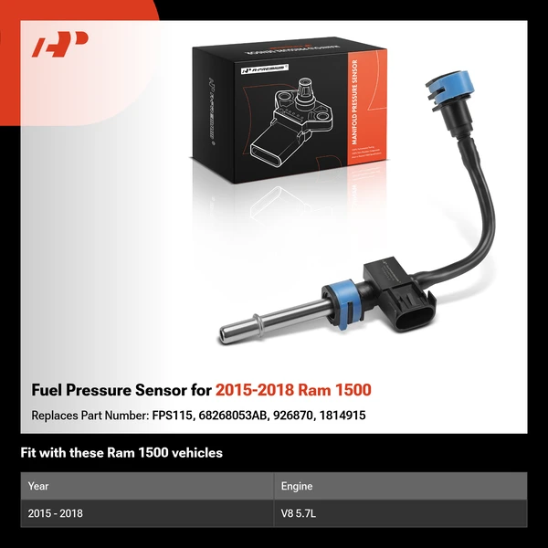 Fuel Pressure Sensor for 2015-2018 Ram 1500