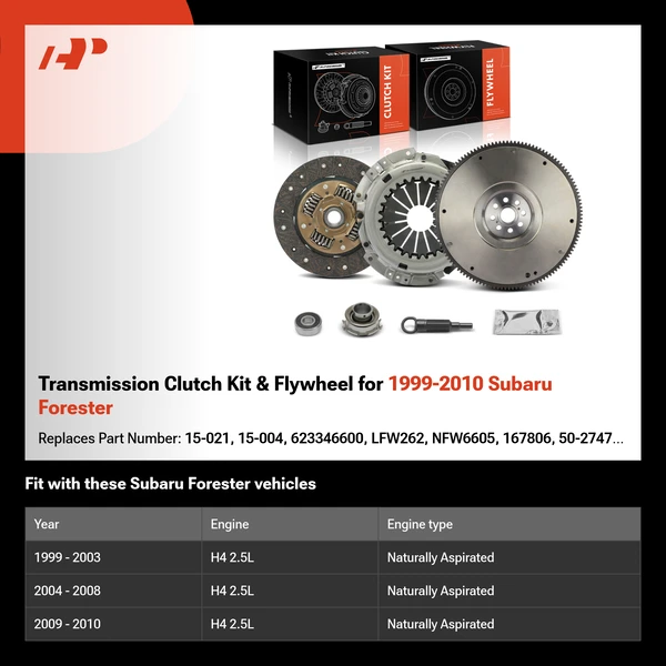 Transmission Clutch Kit & Flywheel for 1999-2010 Subaru Forester